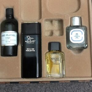Men's Fragrance Gift Set with Black & Clear Bottles